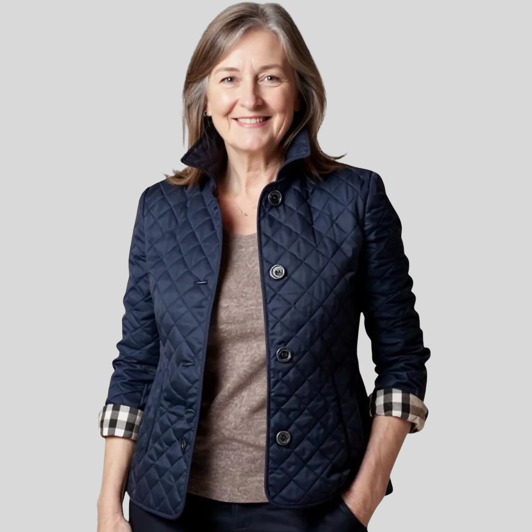 SeraAmsterdam™ | Casual Gevoerde Jas met Omgeslagen Kraag