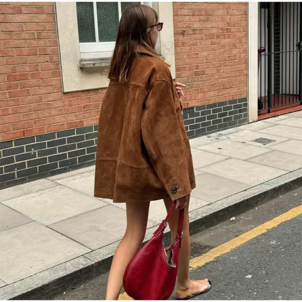 SeraAmsterdamâ„¢ | Suede Statement Coat