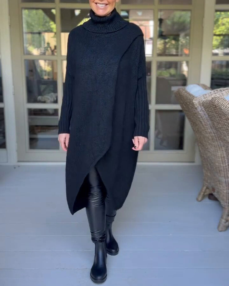 SeraAmsterdam™ | Trui met hoge hals en lange mouwen