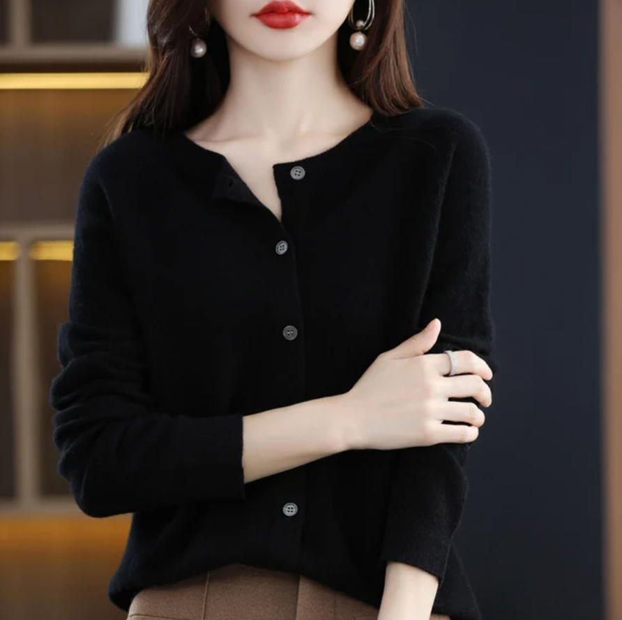 SeraAmsterdam™ | Elegante Knoopjes Cardigan