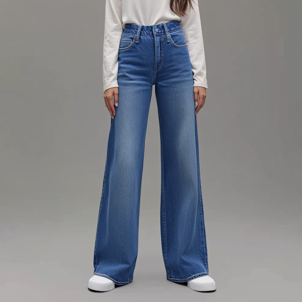 SeraAmsterdam™ | Blauwe Damesbroek Wide Leg