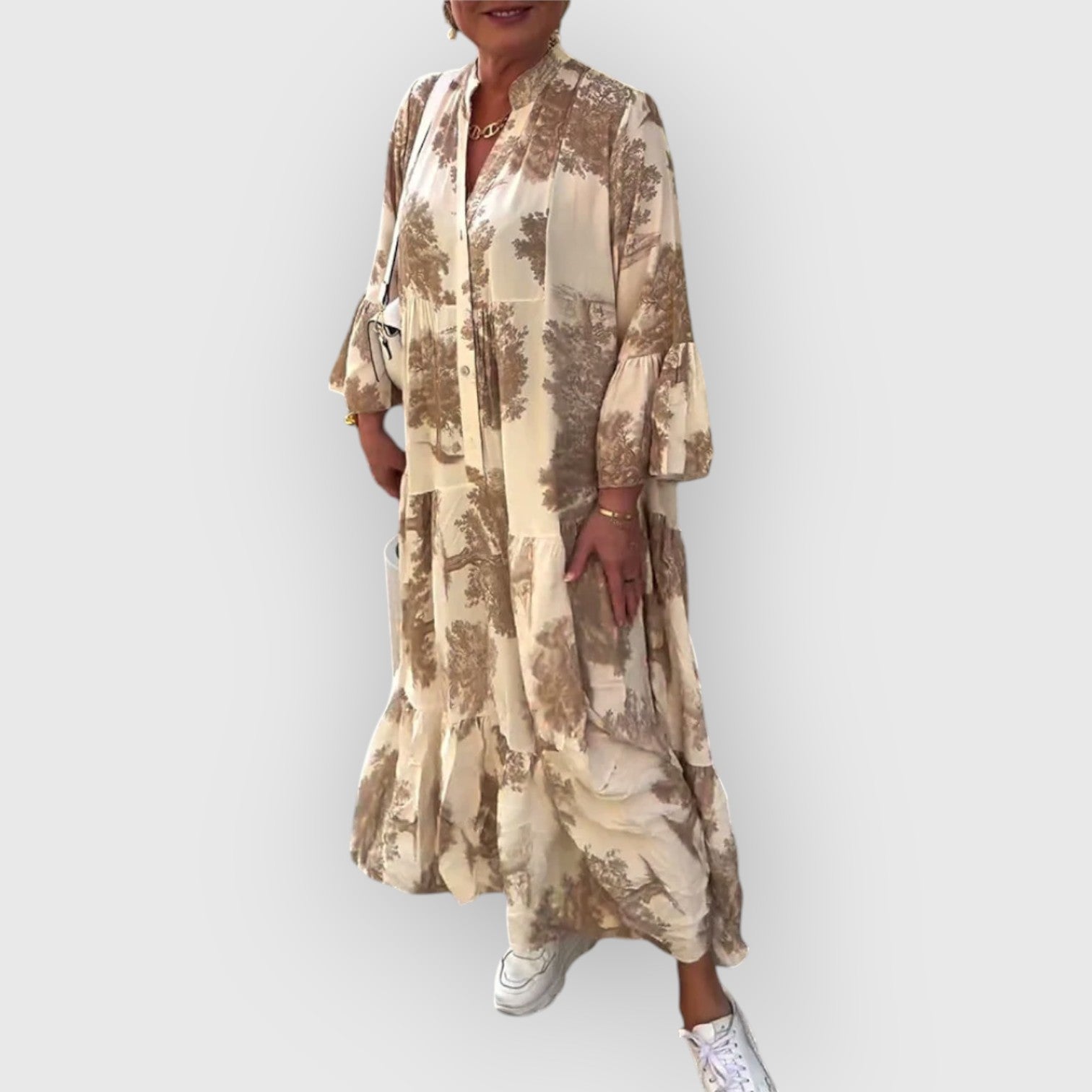 SeraAmsterdam™ | Bloemen Maxi Jurk