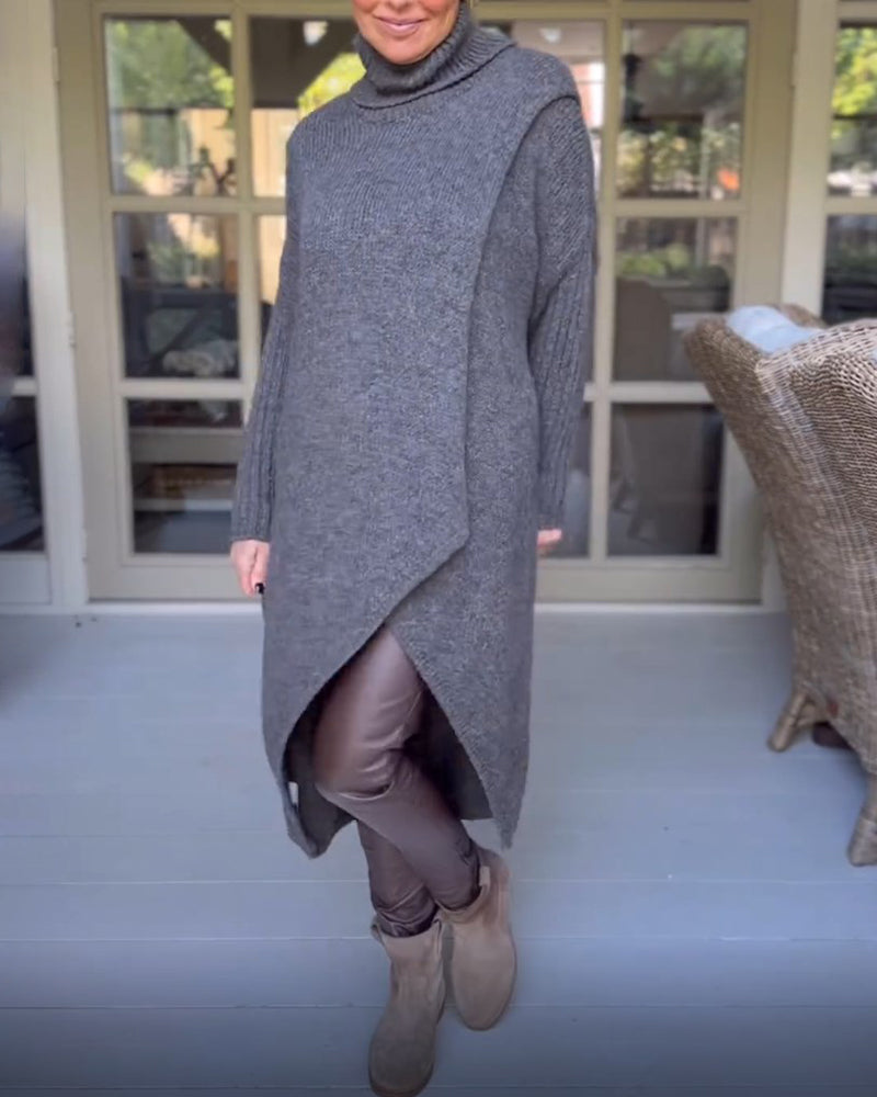 SeraAmsterdam™ | Trui met hoge hals en lange mouwen