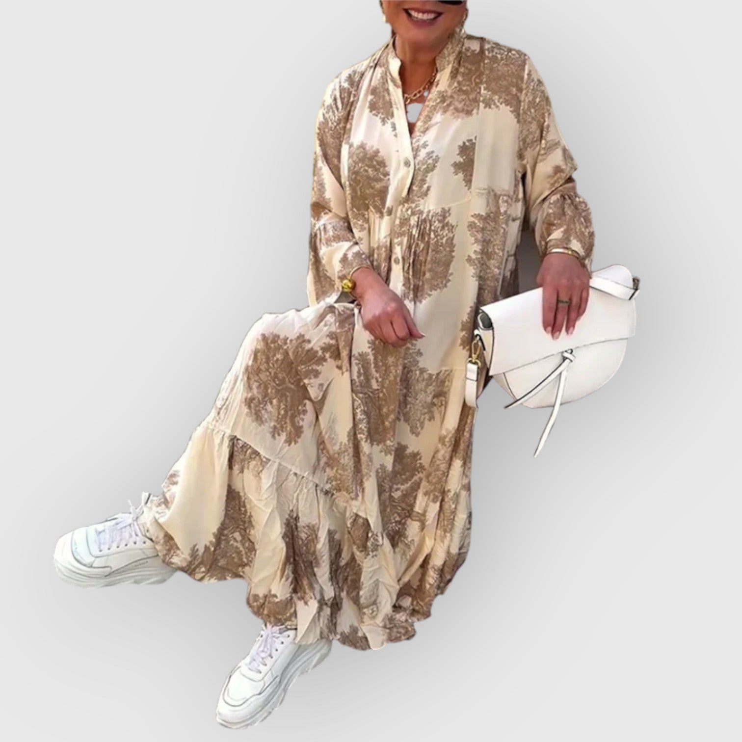 SeraAmsterdam™ | Bloemen Maxi Jurk