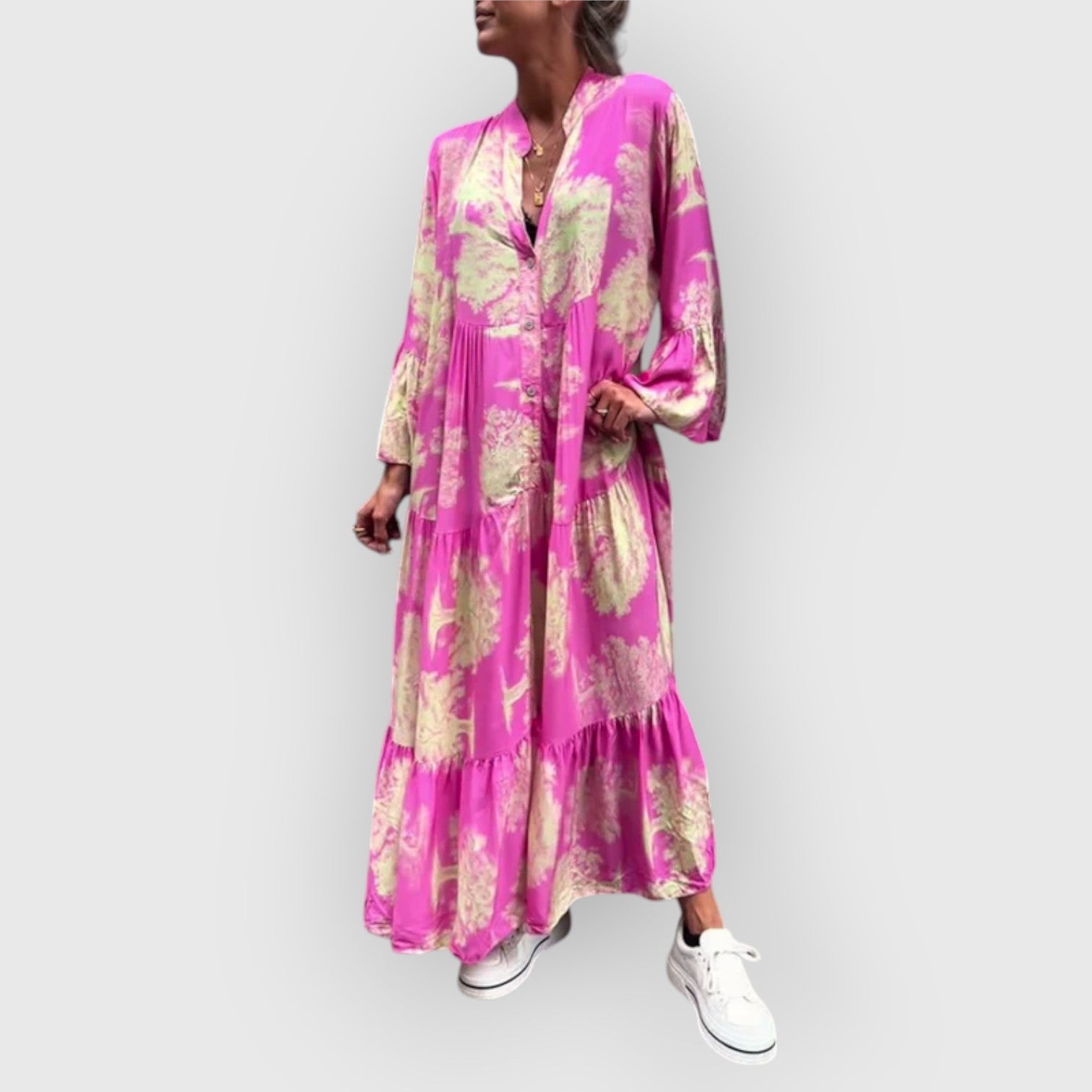 SeraAmsterdam™ | Bloemen Maxi Jurk